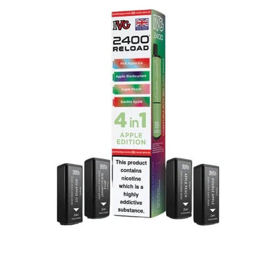 IVG 2400 Reload 4in1 Multi Flavour Pre - filled Vape Pods - Box Of 5 - #Vapewholesalesupplier#